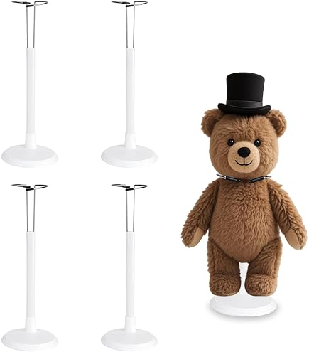 Support de Poupée Base Ronde Présentoir pour Accessoires de Poupée Poupées de Mode 15cm à 20cm