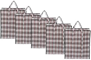 DRESSING MALIN Lot de 5 Sacs de Rangement XXL 107L (55x30x65 cm) – Sacs de Transport et Stockage Robustes avec Poignées