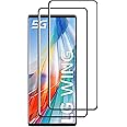 Vetro Temperato per LG Wing 5G Pellicola Protettiva, [2 Pezzi] Copertura Completa Pellicola Protettiva Protezione Schermo, 9H