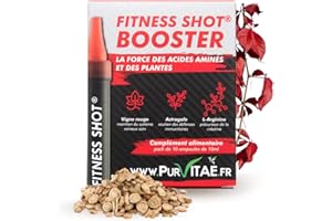 PUR VITAE WOD NUTRITION Vigne Rouge, Astragale, Arginine et Bêta-Alanine - FITNESS SHOT® Booster | Tonifie les muscles | De l'explosion pendant les efforts | Fabriqué en France.