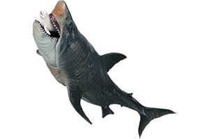 JOKFEICE Toys figurka wielkiego białego rekina-realistyczna, ręcznie malowana figurka wieloryba-figurki zwierząt kolekcja dekoracyjna prezent dla dzieci