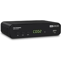 METRONIC TNT Decoder 4K Ultra HD (UHD-S1) – Mit USB-Anschluss, Aufnahmefunktion & SOS-Kanalrückholung