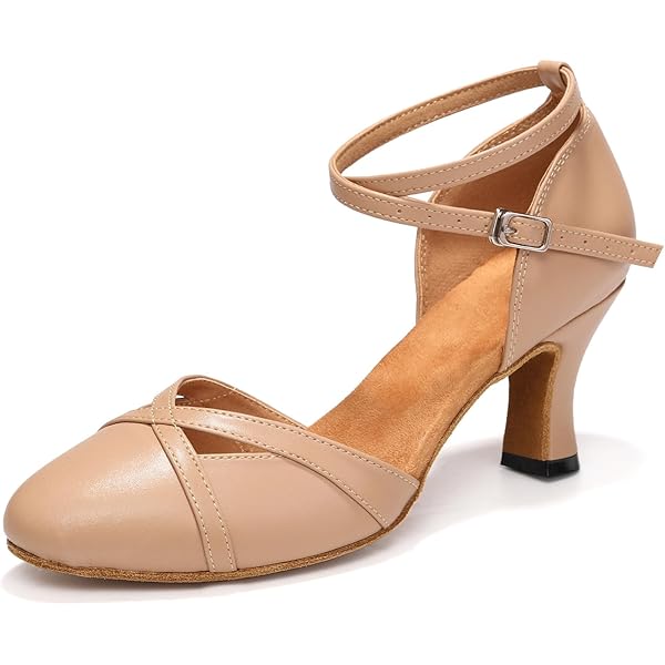 Scarpe Da Ballo Latino Donna TINRYMX - Tacco 4.5cm, Per Salsa, Tango, Valzer, Modello L272 - Foto 11