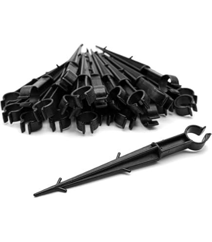 Supporti Per Tubi Irrigazione A Goccia - 200 Pezzi Per Giardino E Orto - Foto 2