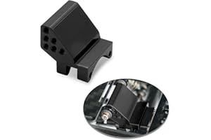 OGUNKE OGRC Adjustable Height Rear Axle Truss Upper Link Mount Aluminum Alloy Link Bracket for Axial SCX24 C10 JLU Gladiator Bronco Upgrade Part (Black)