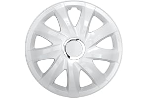 NRM Universal Wheel Trims DRIFT White 14", set 4 pieces