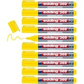 edding 360 beyaz yazı tahtası kalemi sarı - 10 kalem