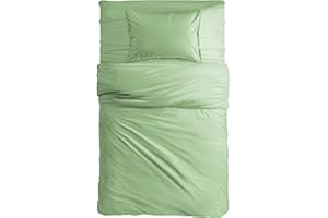 MAXIME MAISON - Completo Lenzuola Una Piazza e Mezza Cotone 100% Made in Italy, Set Lenzuola 1 Piazza e Mezza con Federe Tinta Unita, Biancheria da Letto Certificata Oeko Tex Standard 100