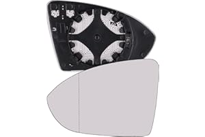 KYYET Left Side Wing Mirror Glass Compatible with vw Golf MK7 2013-2020 Power Heated White