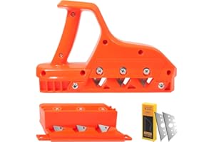 GXWCYI Cortador de Placas de Pladur, con Cortador de 45°+60° y Cuchilla, Herramienta de Corte con Cepilladora Manual, Herramientas Pladur Profesional, para Decoración y Demolición de Obras de Construcción