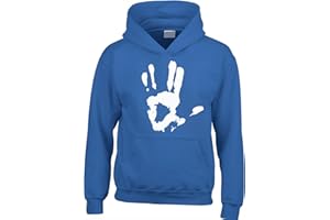 Crown Designs Live Long & Prosper Hand Print Sci Fi Movie Film Inspired Gift Unisex Hoodies for Men, Women & Teenagers