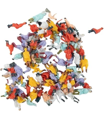 Lot De 200 Figurines De Passagers – Échelle 1:100 – Assises – Peintes à La Main – Pour Scènes De Train Miniatures