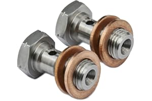 PrecisionGeek – Hohlschraube M10 x 1,25 mm ×18 mm aus Edelstahl für Bremssattel & Hauptzylinder – 2er Set –