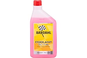 Bardahl - Coolant OA Tech - Liquido Refrigerante Anticongelante, Liquido Radiatore Prediluito e Pronto all’Uso, per Moto, Scooter, Quad con Fluidi Oat, -37°C +108°C, 1 Litro