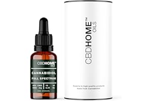 CBD HOME Oil - Olio CBD al 40% Full Spectrum - 10 ml - FORTE - 4000 mg - Basi ecologiche di Olio di Cocco e Canapa - Arricchito con 40% CBD Spettro Completo e Omega 3-6-9 - Prodotto nell'UE