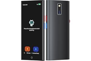 MOSTRIVE Traducteur Vocal Puce mise à NiveauTraducteur vocal en Temps réel bidirectionnel 150 langues AI en ligne Traduction Téléphonique Pas de WiFi Nécessaire Écran HD de 5,5" pour les Voyages
