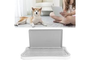 JOROBURO Toilette per Addestramento Cani, Vasino Portatile Rimovibile per Addestramento in Rete per Cuccioli con Colonna a Parete, Lettiera per Cani Vassoio per Addestramento per Animali