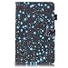 Produktbild HereMore Samsung Galaxy Tab A 10.1 Hülle T580/T585, PU Leder Schutzhülle Tasche Stand Cover mit Kartenfächer für Samsung Galaxy Tab A6 10.1" Tablet, Schwarz (Auto Schlaf/Wach Funktion)