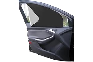 Clundoo 2 szt. ochrona przed słońcem, magnetyczna ochrona przed promieniowaniem UV, ochrona przed wysoką temperaturą, odblaskowa ochrona prywatności, uniwersalne dopasowanie, przednia szyba, tytanowa,