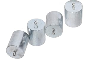 PLYISTY Ensemble de Poids à Double Crochet, 4 Pièces 200 G 0,44 Lb, Poids à Crochet en Acier chromé, Précision ± 2%, Ensemble de Poids D'étalonnage pour Laboratoire