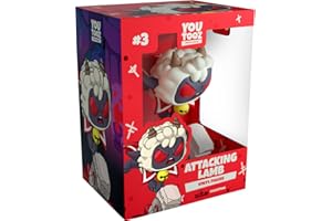 Youtooz Attacking Lamb figurka winylowa 11,4 cm, oficjalna licencjonowana kolekcja z gry wideo Cult of The Lamb, autorstwa Youtooz Cult of The Lamb Collection
