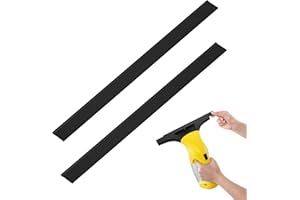 HIOSEYRE 2 pcs Replacement Blades for Karcher Window Vac 280mm, Replacement Rubber Blades Compatible with WV2 WV5 WV50 WV55 WV60 WV75 karcher Window vac Accessories