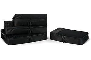 Amazon Essentials 4-teiliges Packwürfel-Reisezubehörset