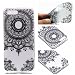 Produktbild HopMore Huawei Honor View 10 Hülle Silikon Transparent Durchsichtig Hüllen Clear Muster Design Bumper Ultra Slim Dünn TPU Handyhülle Kawaii One Piece Tasche Schale Hüllen Case Cover pour Honor V10 / View 10 -- Schwarze Mandala