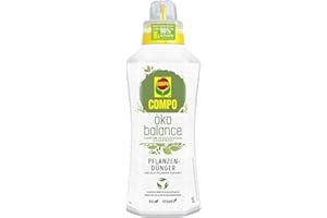 COMPO öko balance Pflanzdünger, Für alle Pflanzen geeignet, Auch ideal als Tomatendünger, Bio-Dünger, Vegan, 1 Liter