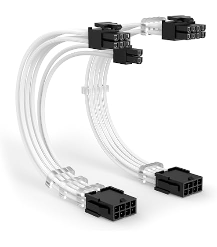 AsiaHorse Hydrus Cavo Prolunga PSU 8 Pin Per CPU – 18AWG Con ARGB 5V 3Pin, Connettore Angolato 90° Per PC - 2