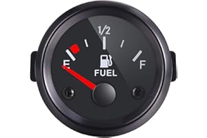 Kraftstoffanzeige,Rupse 2 "52mm Universal Auto Kraftstoffstandsanzeige Tankuhr E-1/2-F Zeiger 12V Universal für Auto/SUV