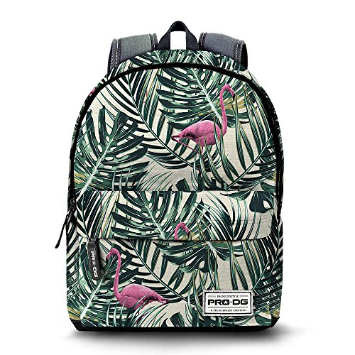 PRODG Flamingo Freestyle Mochila Tipo Casual, 42 cm, 21 Litros, Verde