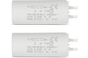 STEYCO Condensador 4 µF para persianas SOMFY Motor con conexión de 2,8mm - 1 año de garantía (2)