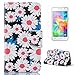 Price comparison product image CaseHome Premium PU Leather Samsung Galaxy Grand Prime G530 Case with [Free Screen Protector] Book Style Folio Flip Magnetic Closure Wallet Design with Card Holder Slot Stand Feature Soft Rubber Bumper Inner Protector Slim Fit Full Body Protective Cover Skin Shell for Samsung Galaxy Grand Prime G530 with Unique Style Pattern Design-White Daisy