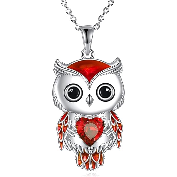 Collier Aromathérapie Avec Pendentif Chouette Hibou Diffuseur De Parfu