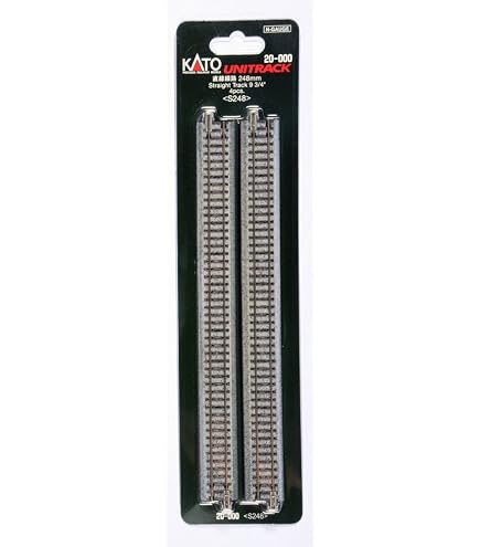 Kato 20-000 N Scale Straight Track – 248mm (9-3/4") – 4 Pieces – Made In Japan