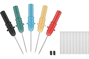 TNP PRODUCTS TNP - Agujas de osciloscopio para pruebas de diagnóstico de automóviles con pasadores reemplazables (juego de 5, varios colores)