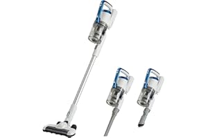 Amazon Basics Aspirateur sans fil 2 en 1 avec moteur BLDC 350W 0.7L Blanc et Bleu