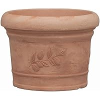 Pflanzkübel Danielle mit Dekor, 50 cm, Terracotta