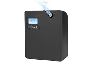WARMFUNN Difusor de aroma de niebla fría para aceites esenciales sin agua, difusor Bluetooth y WiFi profesional, 300 ml, para espacios grandes (negro)