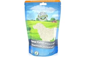 Bellfor Poudre Dentaire Naturelle Anti-tartre Facile à Utiliser et à doser Excellente digestibilité Convient à Toutes Les Races de Chiens - 250g