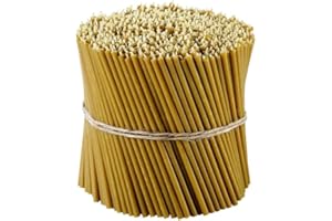 W 100% czyste świece stożkowe Danilovo z wosku pszczelego (żółte) – stożkowe świece cerkiewne do modlitwy, rytuału, na Boże Narodzenie – bez sadzy, bez kapania, wysokie, giętkie, N140, wysokość 16 cm, średnica 5 mm (700 szt. – 2000 g)