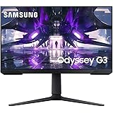 Samsung Monitor Gaming Odyssey G3 (S24AG322), Flat, 24", 1920x1080 (Full HD), VA, 165 Hz, 1 ms, FreeSync Premium, HDMI, Displ