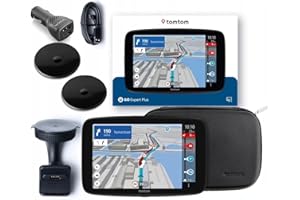 TomTom GO Expert Plus Nawigacja satelitarna dla ciężarówek Plus Premium Pack (7-calowy ekran HD, trasy i UM-y dla dużych pojazdów, TomTom Traffic, mapy świata, wskazówki wizualne, USB-C)
