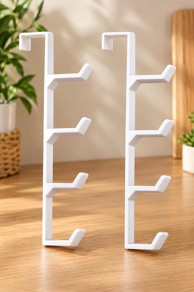 Çoklu Askılık Organizer Dolap İçi Kıyafet Düzenleyici 2'li Set | Pratik Kullanım, Çoklu Askı Aparatı, Dolap Kapısına Uyumlu, Kompakt Tasarım, Çift Parça
