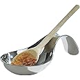 EVOKK Stainless Steel Spoon Rest 20cm, Polished Spoon Rest Kitchen, Durable Spoon Holder Tray for Cooking, Ladles & Tea Spoons