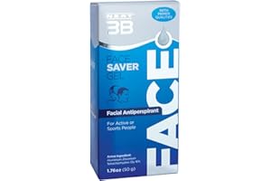 NEAT FEAT Neat 3B Face Saver Gel, Strong Antiperspirant For Face, Anti Sweat, Non-Staining, Effective Extra Protection Excessive Sweating, Suitable Active Work -- Unscented, 50 g, Packaging may vary