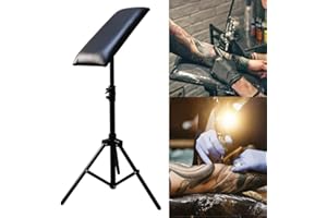 DERMAPOINT Armrest Tattoo Arm Reszta Leg Stand Heavy Duty Height Adjustable Hand Lever Tattotoo podłokietnik (czarny)