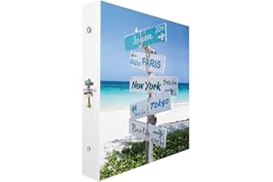 Ceanothe Album Photo Pochette Eden 400 Photos 10x15 cm - 80 pages - Vacance Voyage Tour du Monde - Photo Horizontale Verticale - Pages en Blanc Issu de forêts bien gérées - Fabriqué en France