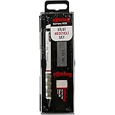 rOtring Tikky Mekanik Kurşun Kalem, U&ccedil; ve Silgi Seti, 0,7 mm Kalem, 2B U&ccedil;, Orta Boy Silgi, Beyaz, 3'l&uuml; Set